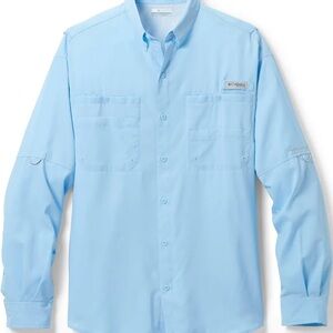 Columbia Men's Light Blue Casual Shirt